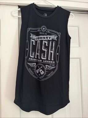 Zion Rootswear Black Johnny Cash Graphic Tank